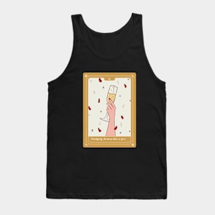 Dodging drama like a pro wine mental health affirmation Tank Top